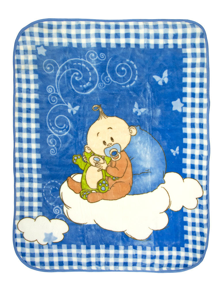 Одеяло детское велюр, арт.малыш размер 100*100