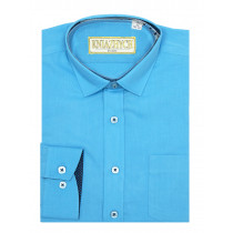 Рубашка для мальчика, арт. Blu aster 959 slim, возраст от 6 до 15 лет