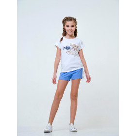 Комплект (футболка+шорти) для дівчинки, арт.113262, від 2 до 6 років