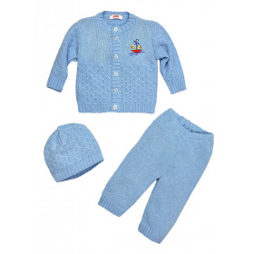 Комплект (кофта+штанишки+шапка) для малыша, арт. 15121001, возраст от 0 до 9 месяцев